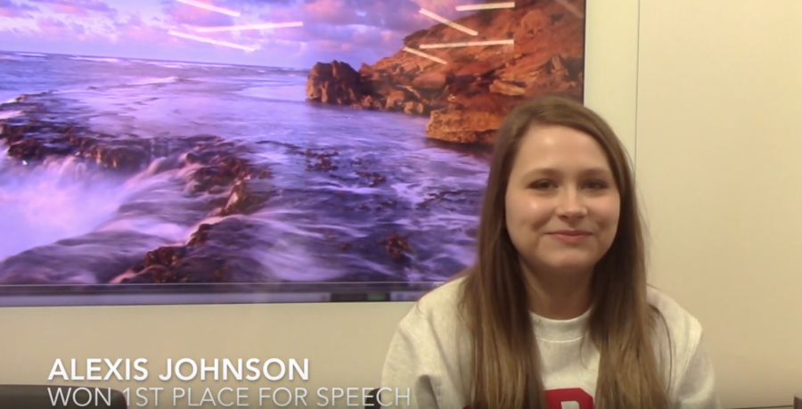 MCHS Senior Alexis Johnson Scores Perfect Decathlon Speech