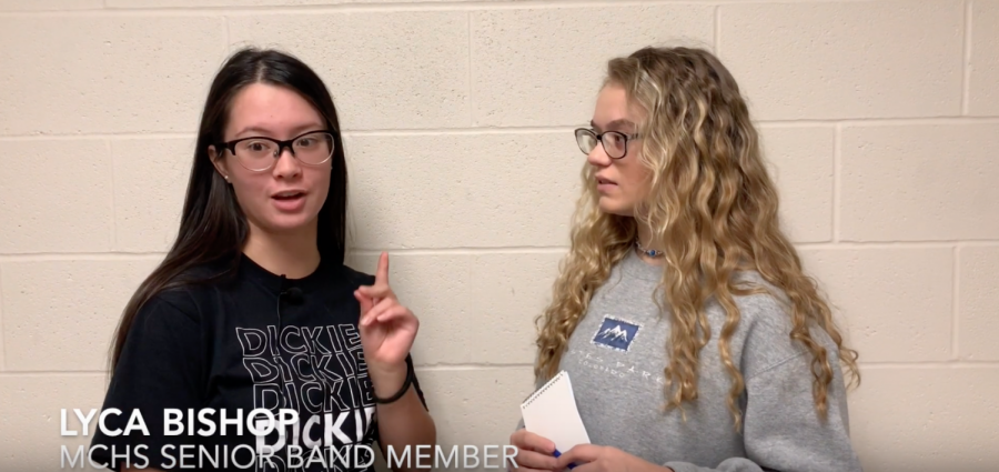 Senior Lyca Bishop discusses the MCHS band victory at Columbus North