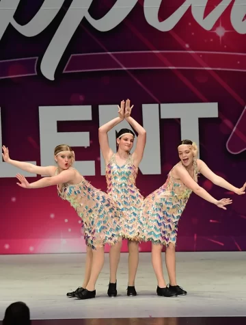 Mires School of Dance members from left: Mia Mires, Haleigh Pyles, and Vanina Kelsey